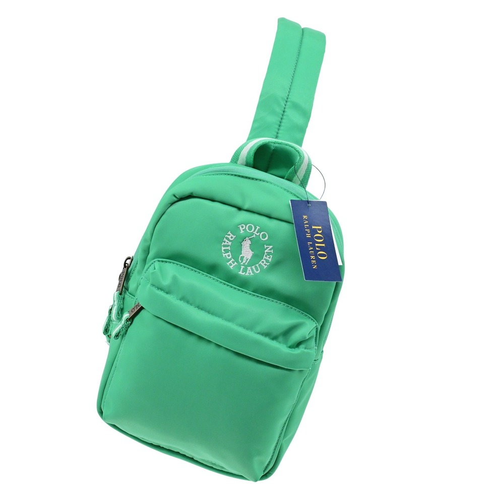 NWT‎ Polo Ralph Lauren Crossbody Backpack Green Sporty Luxe Streetwear Modern
